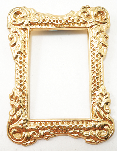 Dollhouse Miniature Gold Tone Picture Frame